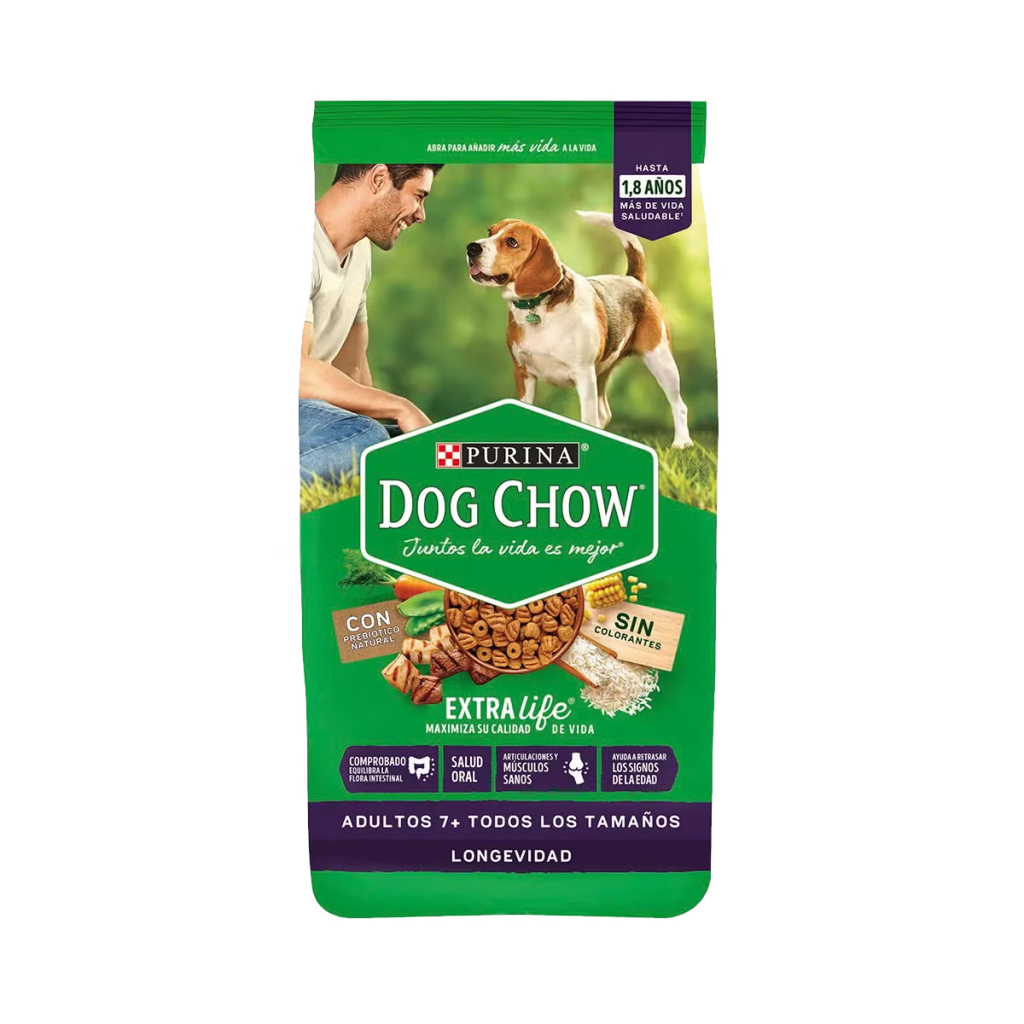 DOG CHOW LONGEVIDAD ADULTOS 7+